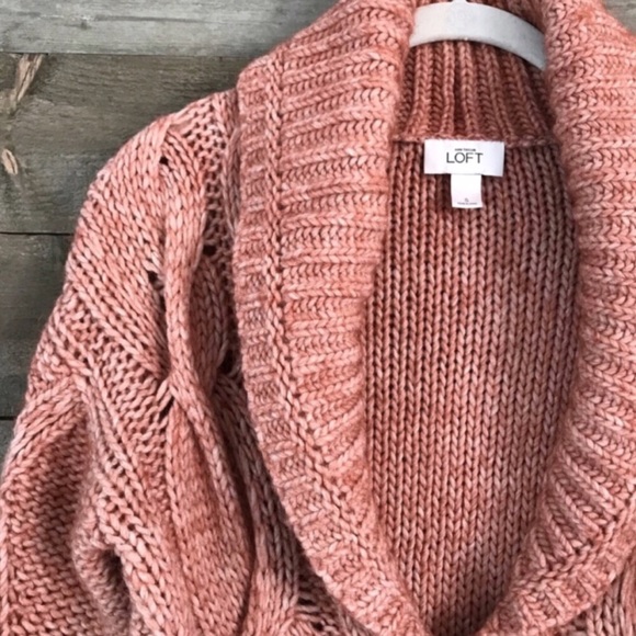 dusty rose cardigan sweater